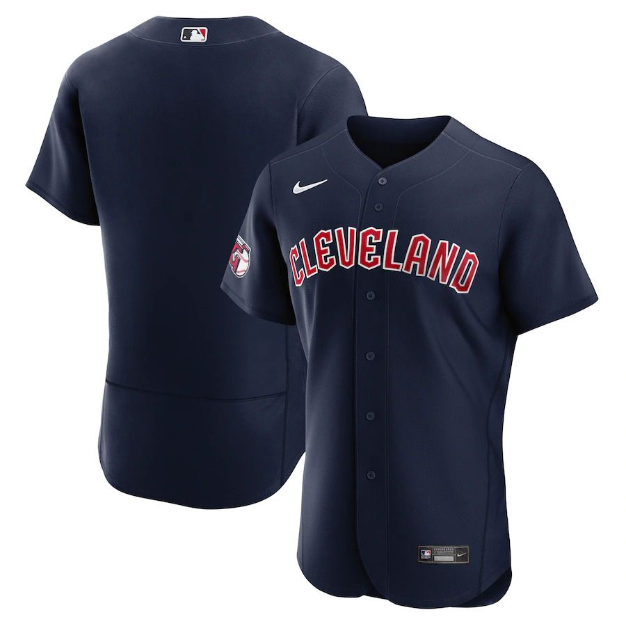 Men Cleveland Guardians Nike Navy Alternate Authentic Team MLB Jersey